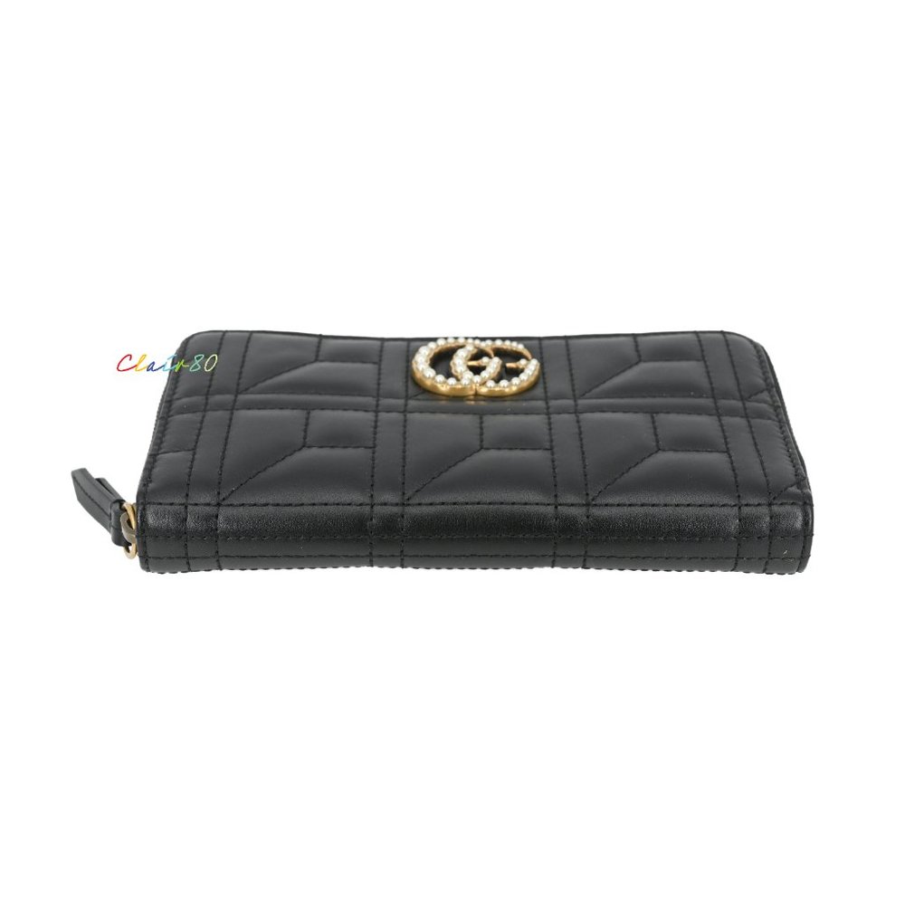 Gucci GG Marmont Pearl Apollo Zip Around Wallet - Picture 4 of 7